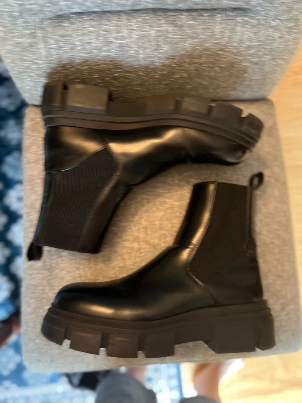 Zara Black Men Chunky Chelsea Ankle Boot